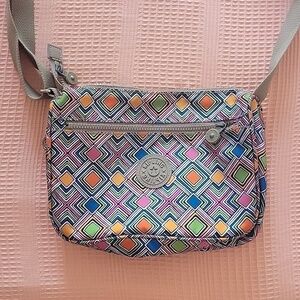 Kipling Womens Purse Multicolored Adjustable Crossbody Bag